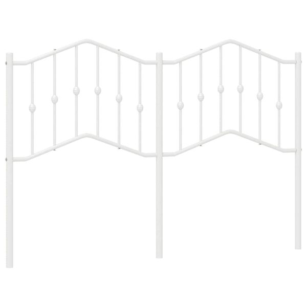 vidaXL Κεφαλάρι Λευκό 135 εκ. Μεταλλικό