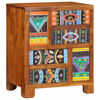 vidaXL Sideboard Πολύχρωμο 50x35x60 μασίφ ξύλο ακακίας