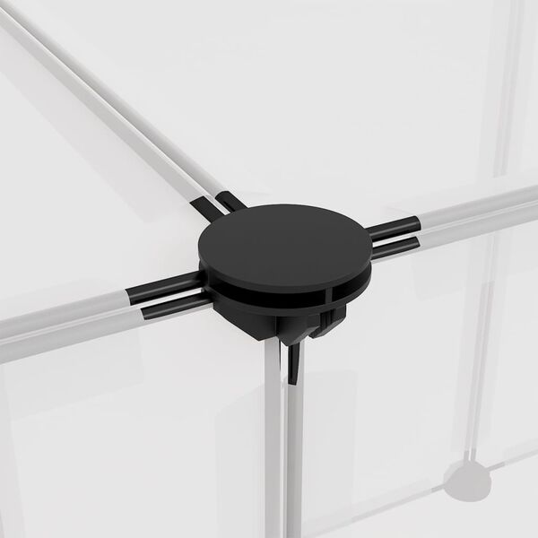 vidaXL Κλουβί Μικρών Ζώων Διαφανές 143x107x93 εκ Πολυπροπυλένιο&Ατσάλι