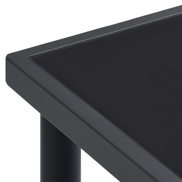 vidaXL Τραπεζαρία Εξωτερικού Χώρου Ανθρακί 150 x 90 x 74 εκ. Ατσάλινη
