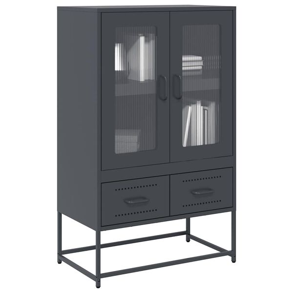 vidaXL Ντουλάπι Ανθρακί 68x39x111,5 εκ. από Χάλυβα