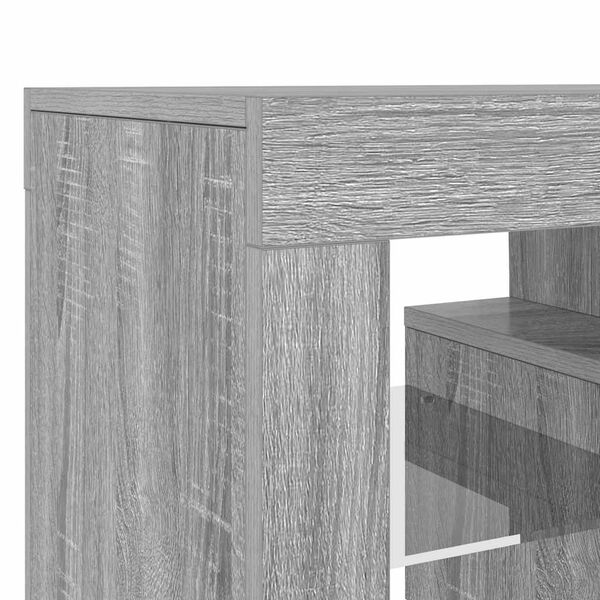 vidaXL Έπιπλο Τηλεόρασης με LED Γκρι Sonoma 120x35x40 εκ.