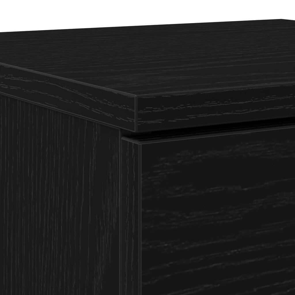 vidaXL Μπουφές Μαύρο Δρυς 30x30x70 εκ. Επεξεργασμένο ξύλο