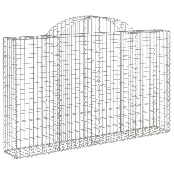 vidaXL Συρματοκιβώτια Τοξωτά 40 τεμ. 200x30x120/140 εκ. Γαλβαν. Ατσάλι
