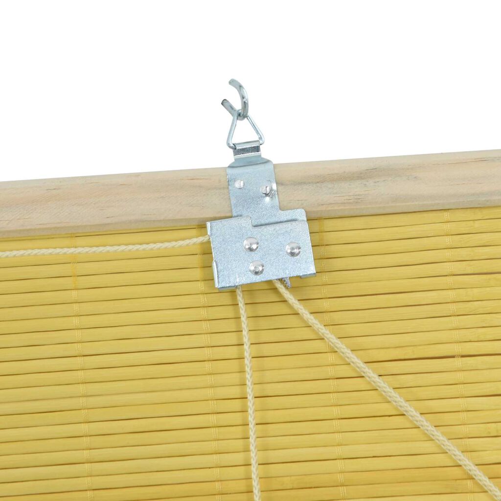 vidaXL Ρολά και Σκίες Παραθύρων Κίτρινο 110 x 220 cm Μπαμπού