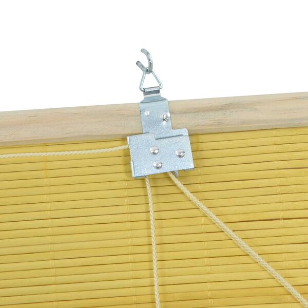 vidaXL Ρολά και Σκίες Παραθύρων Κίτρινο 110 x 220 cm Μπαμπού