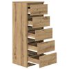vidaXL Συρταριέρα με Συρτάρια Τεχνίτης Δρυς 37,5x35x99 εκ. Επεξ. Ξύλο