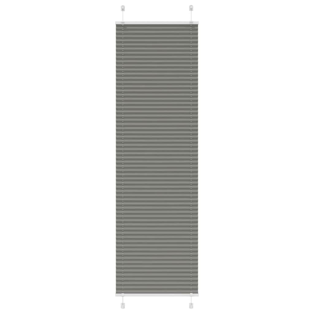 vidaXL Πλισέ περσίδα Ανθρακί 65x200 cm Πλάτος υφάσματος 64,4 cm