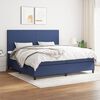 vidaXL &Kappa;&rho;&epsilon;&beta;ά&tau;&iota; Boxspring &mu;&epsilon; &Sigma;&tau;&rho;ώ&mu;&alpha; &Mu;&pi;&lambda;&epsilon; 200x200 &epsilon;&kappa;. &Upsilon;&phi;&alpha;&sigma;&mu;ά&tau;&iota;&nu;&omicron;