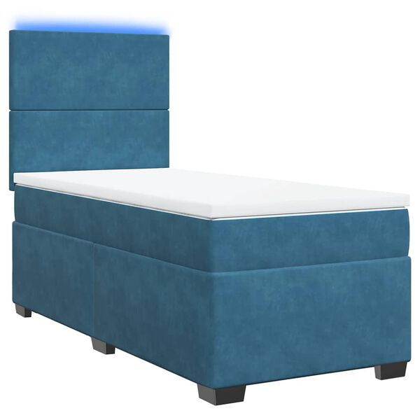 vidaXL &Kappa;&rho;&epsilon;&beta;ά&tau;&iota; Boxspring &mu;&epsilon; &Sigma;&tau;&rho;ώ&mu;&alpha; &Mu;&pi;&lambda;&epsilon; 100x200 &epsilon;&kappa;. &Beta;&epsilon;&lambda;&omicron;ύ&delta;&iota;&nu;&omicron;