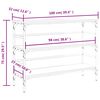 vidaXL Τραπέζι Κονσόλα Καπνιστή Δρυς 100x32x75 εκ. Επεξεργασμένο Ξύλο