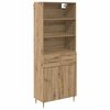 vidaXL Highboard Artisan Oak 69,5 x 34 x 180 &epsilon;&kappa;. &Epsilon;&pi;&epsilon;&xi;&epsilon;&rho;&gamma;&alpha;&sigma;&mu;έ&nu;&omicron; &xi;ύ&lambda;&omicron;