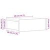 vidaXL Κομοδίνο Κρεμαστό Γκρι Σκυροδέματος 40x30x15 εκ. από Επεξ. Ξύλο