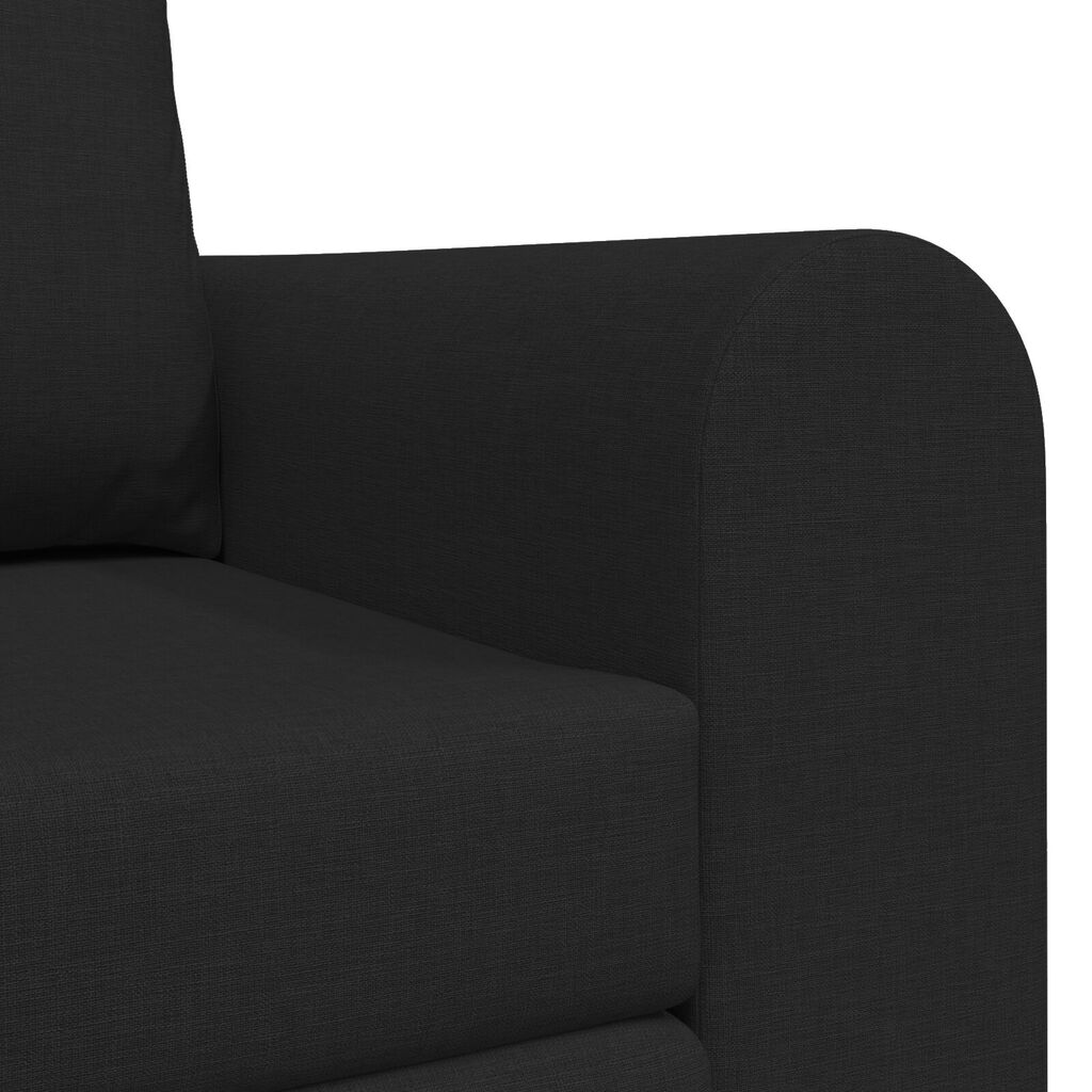 vidaXL Καναπές Κρεβάτι 2 σε 1 Μαύρος 148x71x83 εκ.