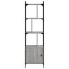 vidaXL Βιβλιοθήκη με Πόρτα Γκρι Sonoma 44,5x30x154,5 εκ. Επεξ. Ξύλο
