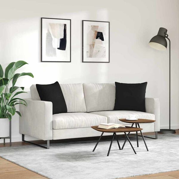 vidaXL &Mu;&alpha;&xi;&iota;&lambda;ά&rho;&iota; &Kappa;&alpha;&nu;&alpha;&pi;έ 2 pcs &Mu;&alpha;ύ&rho;&omicron; 50 x 50 cm ύ&phi;&alpha;&sigma;&mu;&alpha;