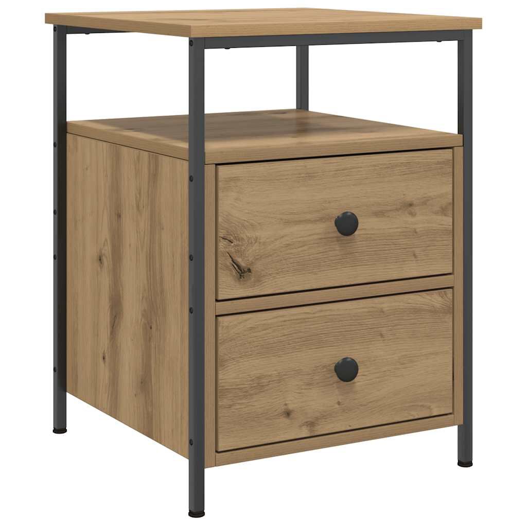 vidaXL Κομοδίνα 2 τεμάχια Artisan Oak 44x45x60 cm Κατασκευασμένο ξύλο