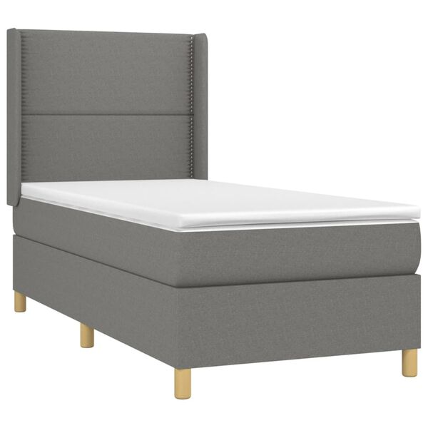 vidaXL &Kappa;&rho;&epsilon;&beta;ά&tau;&iota; Boxspring &mu;&epsilon; &Sigma;&tau;&rho;ώ&mu;&alpha; &Sigma;&kappa;&omicron;ύ&rho;&omicron; &Gamma;&kappa;&rho;&iota; 100x200 &epsilon;&kappa;. &Upsilon;&phi;&alpha;&sigma;&mu;ά&tau;&iota;&nu;&omicron;