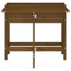 vidaXL Ζαρντινιέρα Κήπου με Πτυσσόμενο Τραπέζι Μελί Μασίφ Ξύλο Πεύκου