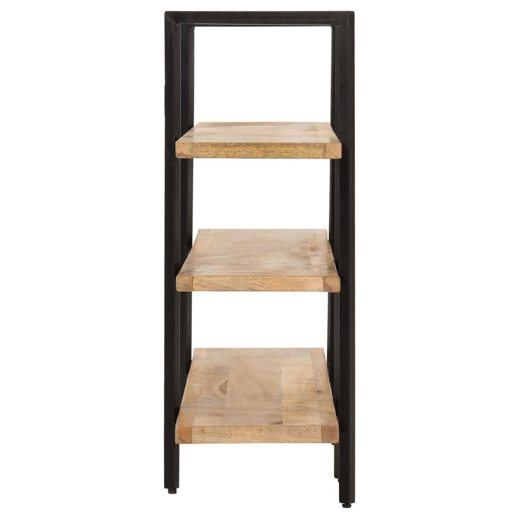 vidaXL Βιβλιοθήκη με 3 Επίπεδα 160 x 31 x 80 εκ. Μασίφ Ξύλο Μάνγκο