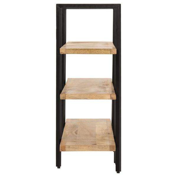 vidaXL Βιβλιοθήκη με 3 Επίπεδα 160 x 31 x 80 εκ. Μασίφ Ξύλο Μάνγκο