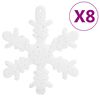 vidaXL Σετ Μπάλες Χριστουγεννιάτικες 111 τεμ. Λευκές από Πολυστυρένιο