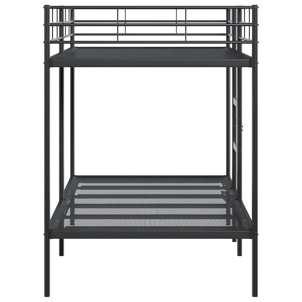 vidaXL Κουκέτα χωρίς στρώμα Μαύρο 100x200 cm Ατσάλι