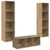 vidaXL &Sigma;&epsilon;&tau; &epsilon;&pi;ί&pi;&lambda;&omicron;&upsilon; &tau;&eta;&lambda;&epsilon;ό&rho;&alpha;&sigma;&eta;&sigmaf; 3 &tau;&mu;&chi;. Artisan Oak &Epsilon;&pi;&epsilon;&xi;&epsilon;&rho;&gamma;&alpha;&sigma;&mu;έ&nu;&omicron; &Xi;ύ&lambda;&omicron;