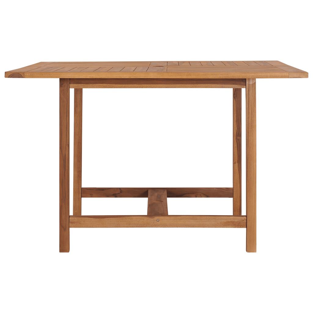vidaXL Τραπεζαρία Κήπου 110 x 110 x 75 εκ. από Μασίφ Ξύλο Teak