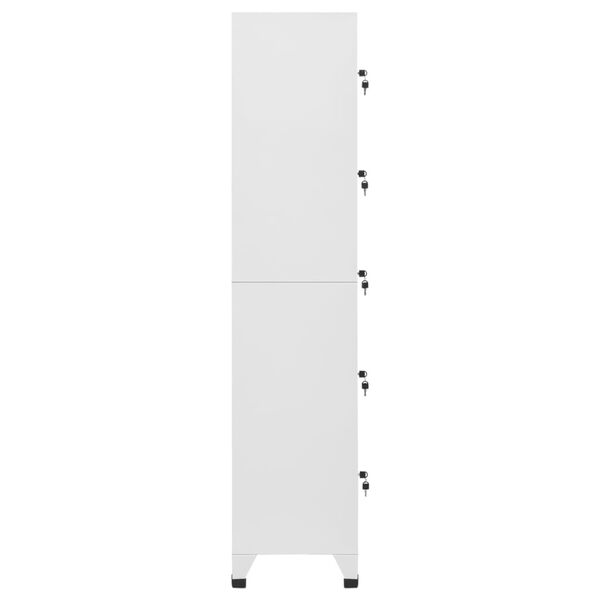 vidaXL Φοριαμός Ανοιχτό Γκρι 38 x 40 x 180 εκ. Ατσάλινος