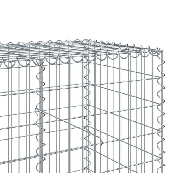 vidaXL Συρματοκιβώτιο με Κάλυμμα 400x100x100εκ από Γαλβανισμένο Χάλυβα