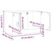 vidaXL Έπιπλο Τηλεόρασης Ροζ 67 x 39 x 44 εκ. από Χάλυβα