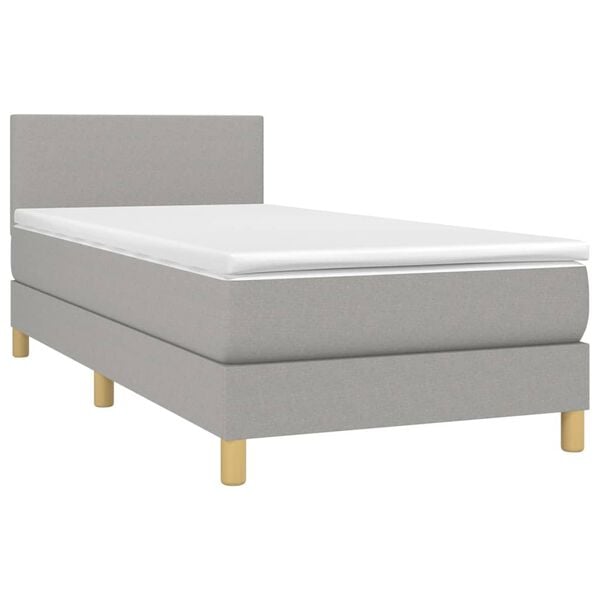 vidaXL &Kappa;&rho;&epsilon;&beta;ά&tau;&iota; Boxspring &mu;&epsilon; &Sigma;&tau;&rho;ώ&mu;&alpha; &Alpha;&nu;&omicron;&iota;&chi;&tau;ό &Gamma;&kappa;&rho;&iota; 90x190 &epsilon;&kappa;. &Upsilon;&phi;&alpha;&sigma;&mu;ά&tau;&iota;&nu;&omicron;