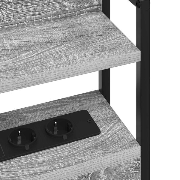 vidaXL Κεφαλάρι Αποθήκης Γκρι Sonoma 120 cm Επεξεργασμένο ξύλο