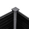 vidaXL Ζαρντινιέρα Υπερυψωμένη Γκρι 200 x 100 x 54 εκ. από WPC
