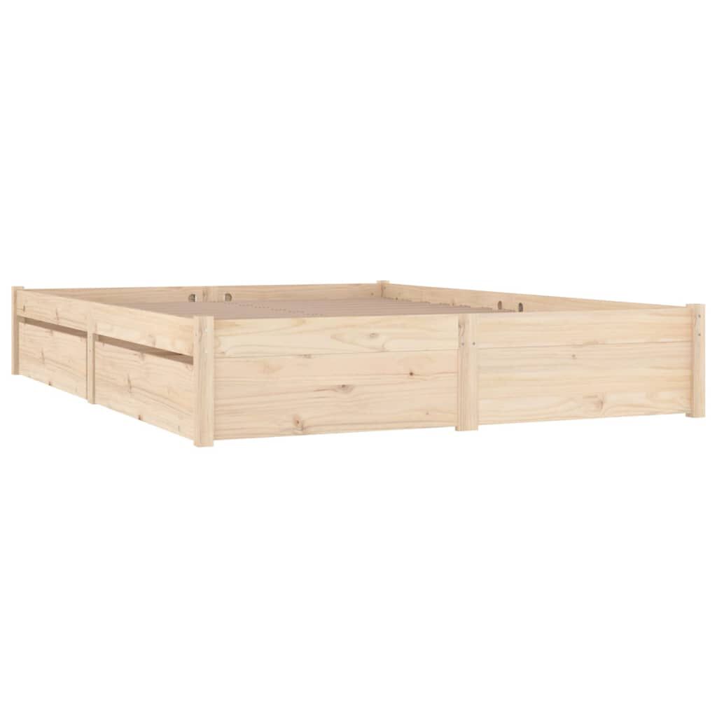 vidaXL Πλαίσιο Κρεβατιού Συρτάρια 180 x 200 εκ Super King Size