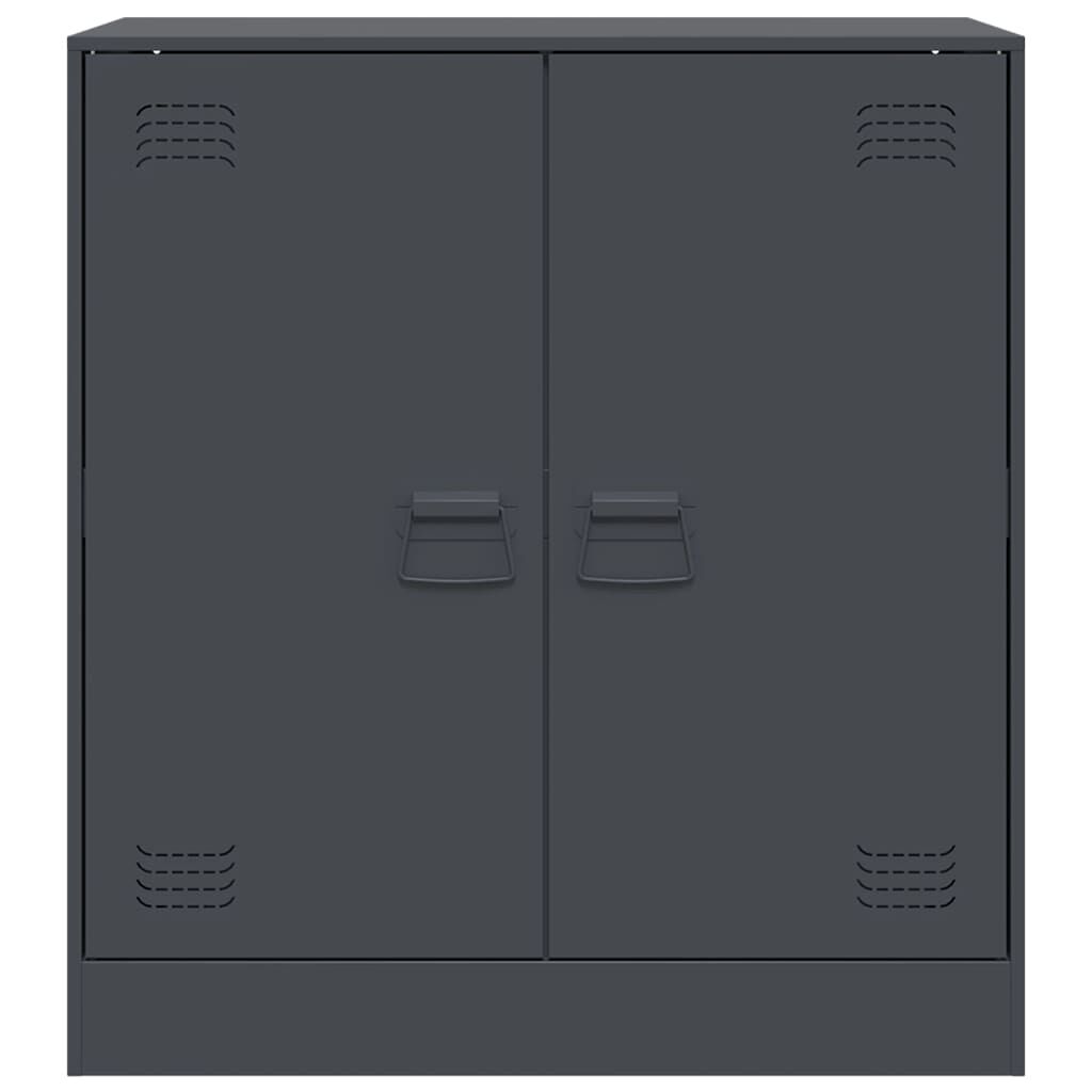 vidaXL Μπουφές Ανθρακί 67x39x73 εκ. από Ατσάλι