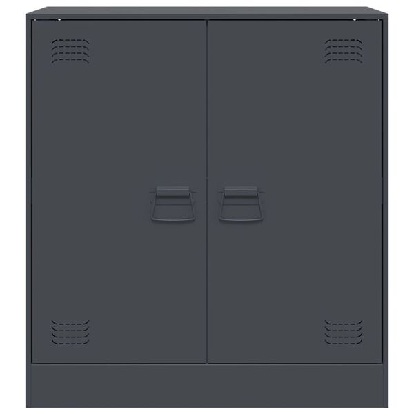 vidaXL Μπουφές Ανθρακί 67x39x73 εκ. από Ατσάλι