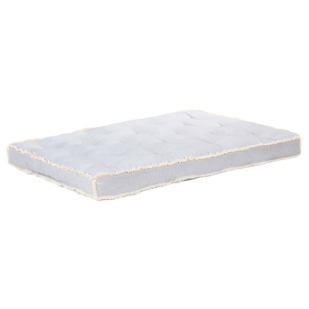 vidaXL Μαξιλάρι Καναπέ Παλέτας Γκρι 120 x 80 x 10 εκ.