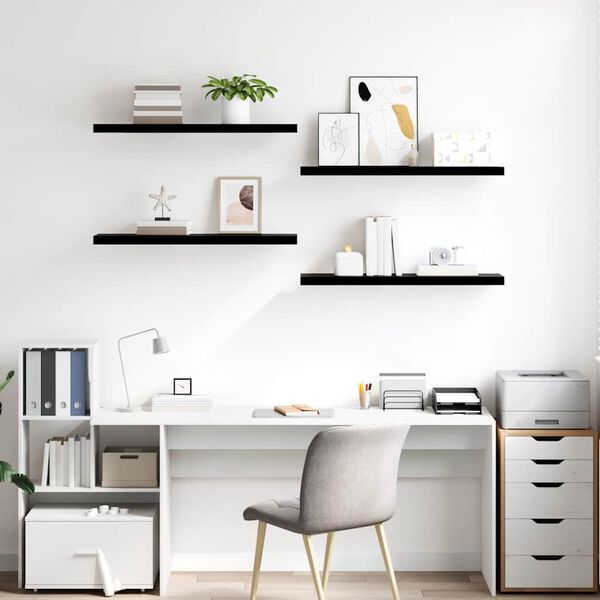 vidaXL &Rho;ά&phi;&iota;&alpha; &Tau;&omicron;ί&chi;&omicron;&upsilon; 4 &tau;&epsilon;&mu;. &Gamma;&upsilon;&alpha;&lambda;&iota;&sigma;&tau;&epsilon;&rho;ό &Mu;&alpha;ύ&rho;&omicron; 90 x 23,5 x 3,8 &epsilon;&kappa;. MDF