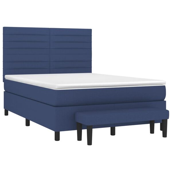 vidaXL &Kappa;&rho;&epsilon;&beta;ά&tau;&iota; Boxspring &mu;&epsilon; &Sigma;&tau;&rho;ώ&mu;&alpha; &Mu;&pi;&lambda;&epsilon; 140x190 &epsilon;&kappa;. &Upsilon;&phi;&alpha;&sigma;&mu;ά&tau;&iota;&nu;&omicron;