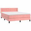 vidaXL &Kappa;&rho;&epsilon;&beta;ά&tau;&iota; Boxspring &mu;&epsilon; &Sigma;&tau;&rho;ώ&mu;&alpha; &Rho;&omicron;&zeta; 140x200 &epsilon;&kappa;. &Beta;&epsilon;&lambda;&omicron;ύ&delta;&iota;&nu;&omicron;