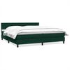 vidaXL Box Spring &kappa;&rho;&epsilon;&beta;ά&tau;&iota; &mu;&epsilon; &sigma;&tau;&rho;ώ&mu;&alpha; &sigma;&kappa;&omicron;ύ&rho;&omicron; &pi;&rho;ά&sigma;&iota;&nu;&omicron; 180x220cm &Beta;&epsilon;&lambda;&omicron;ύ&delta;&iota;&nu;&omicron;