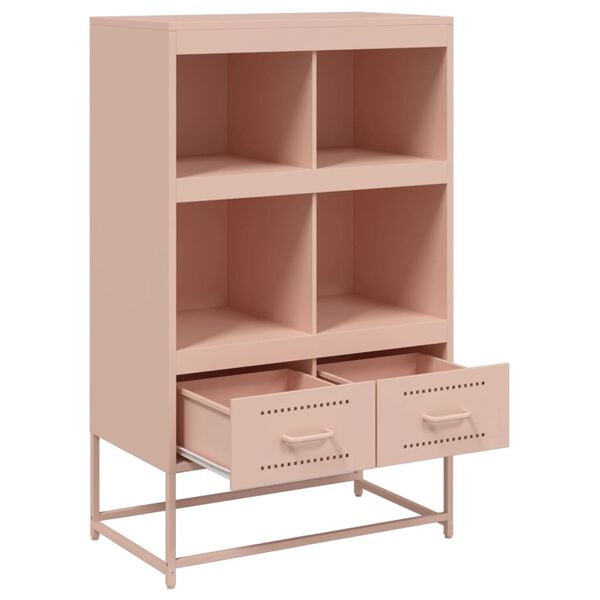 vidaXL Ντουλάπα Ροζ 68 x 39 x 111,5 εκ. από Χάλυβα