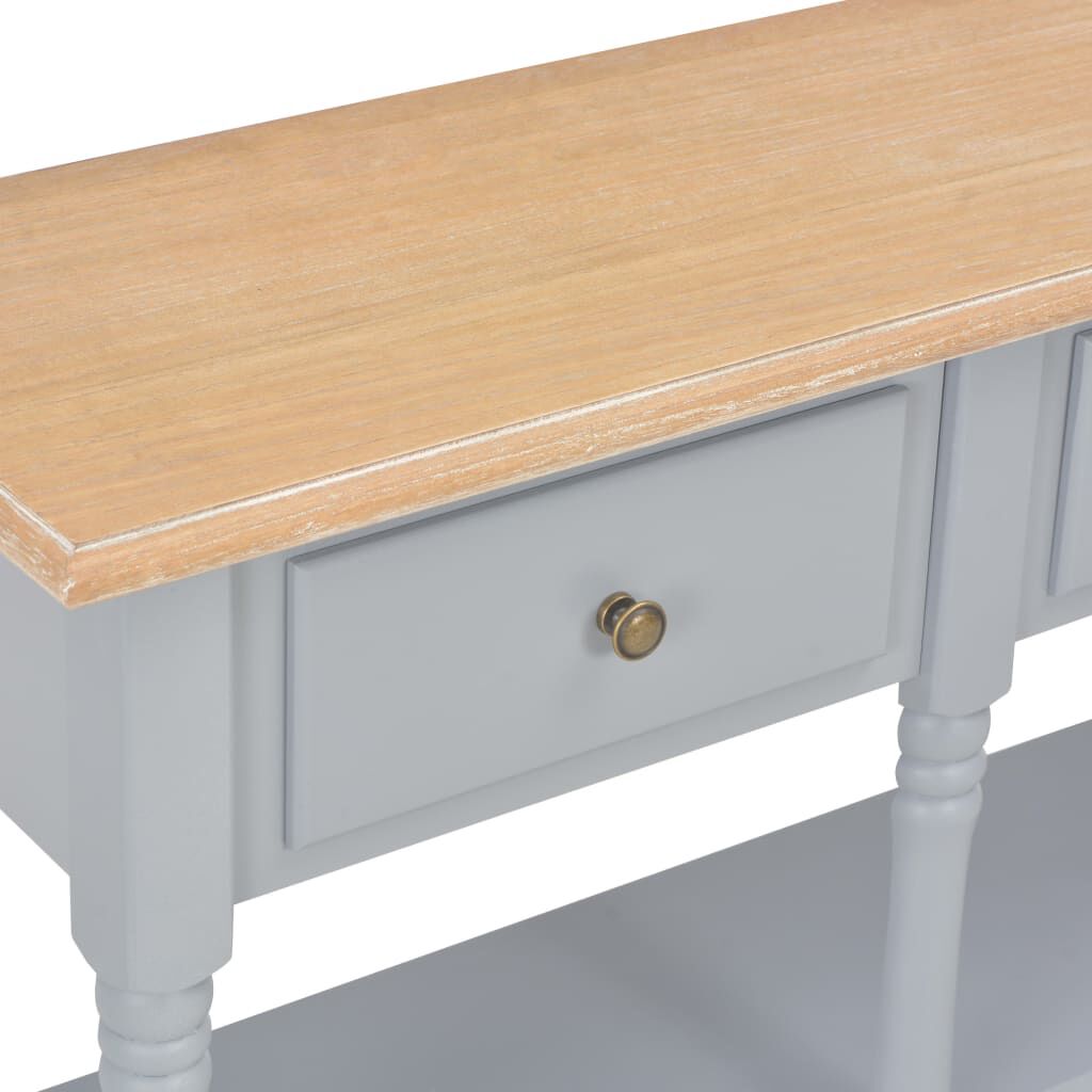 vidaXL Τραπέζι Κονσόλα Γκρι 120 x 30 x 76 εκ. από MDF