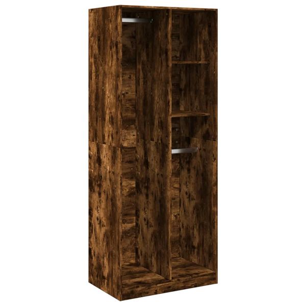 vidaXL Ντουλάπα Καπνιστή Δρυς 80x50x200 εκ. από Επεξεργασμένο Ξύλο