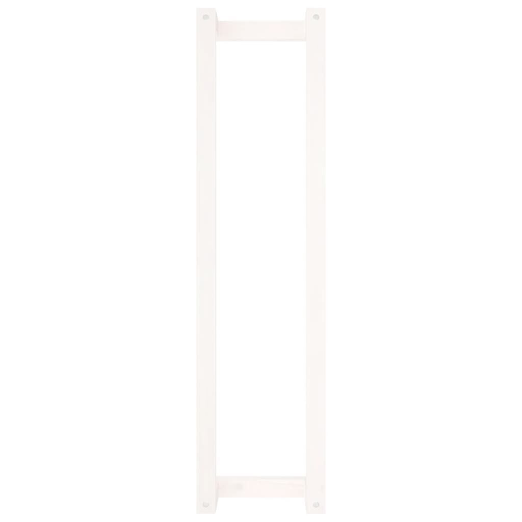 vidaXL Πετσετοκρεμάστρα Λευκή 23 x 18 x 90 εκ. από Μασίφ Ξύλο Πεύκου