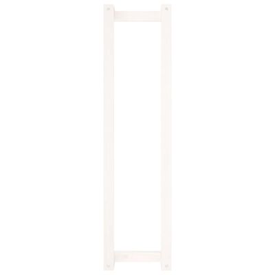 vidaXL Πετσετοκρεμάστρα Λευκή 23 x 18 x 90 εκ. από Μασίφ Ξύλο Πεύκου