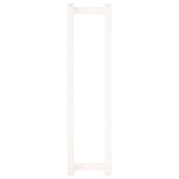 vidaXL Πετσετοκρεμάστρα Λευκή 23 x 18 x 90 εκ. από Μασίφ Ξύλο Πεύκου