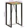 vidaXL Τραπέζι Μπαρ 60 x 55 x 110 εκ. από Μασίφ Ανακυκλωμένο Ξύλο